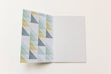 Load image into Gallery viewer, Geometric Notebook A6 - Aqua