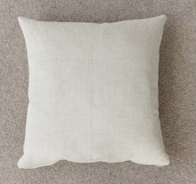 Load image into Gallery viewer, Handmade Geometric Linen Cushion - Aqua Circle
