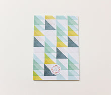 Load image into Gallery viewer, Geometric Notebook A6 - Aqua