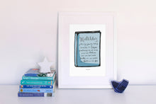 Load image into Gallery viewer, Matilda's Strong Young Mind Book Print - Blue