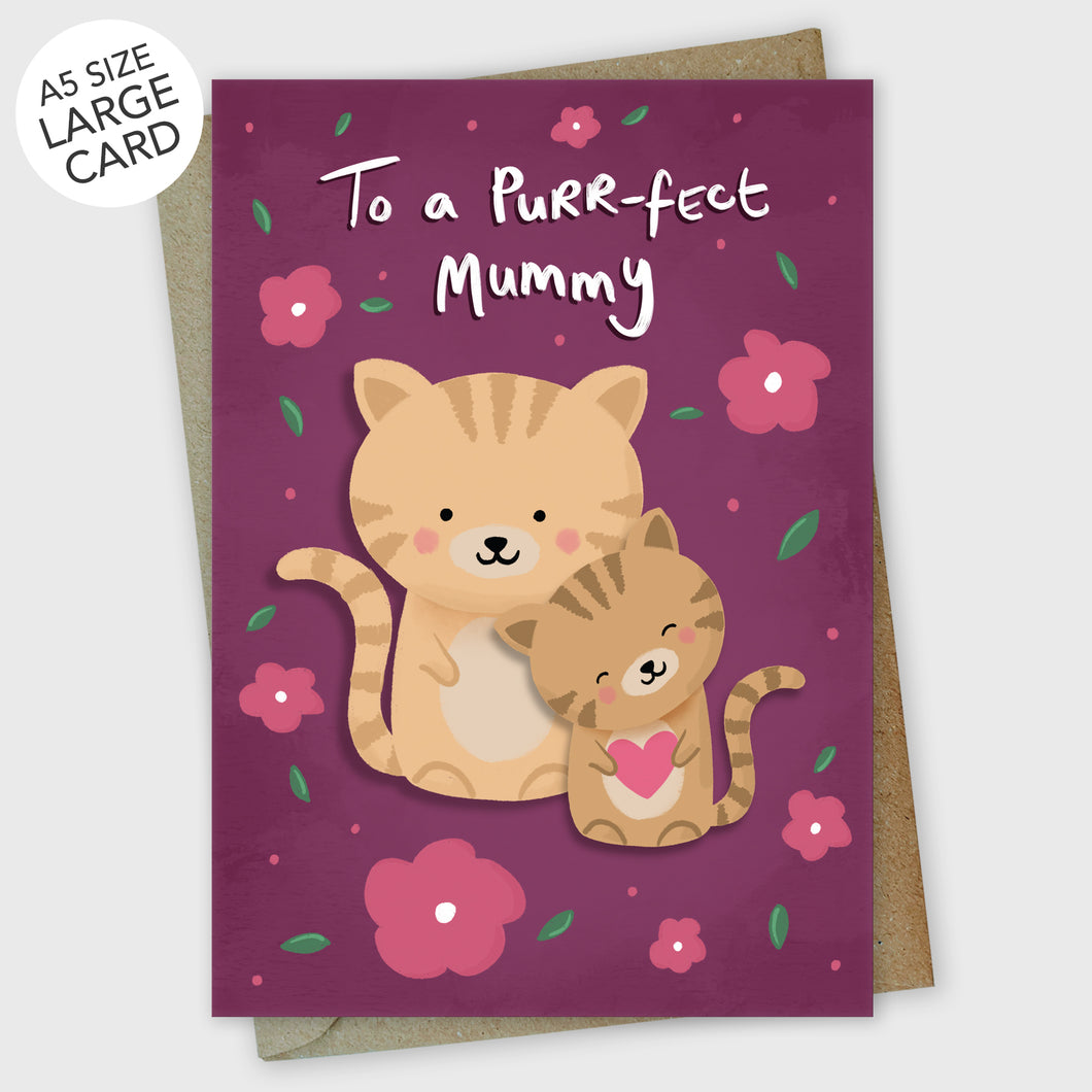 To a Purr-fect Mummy Cute Cats Mother's Day Card