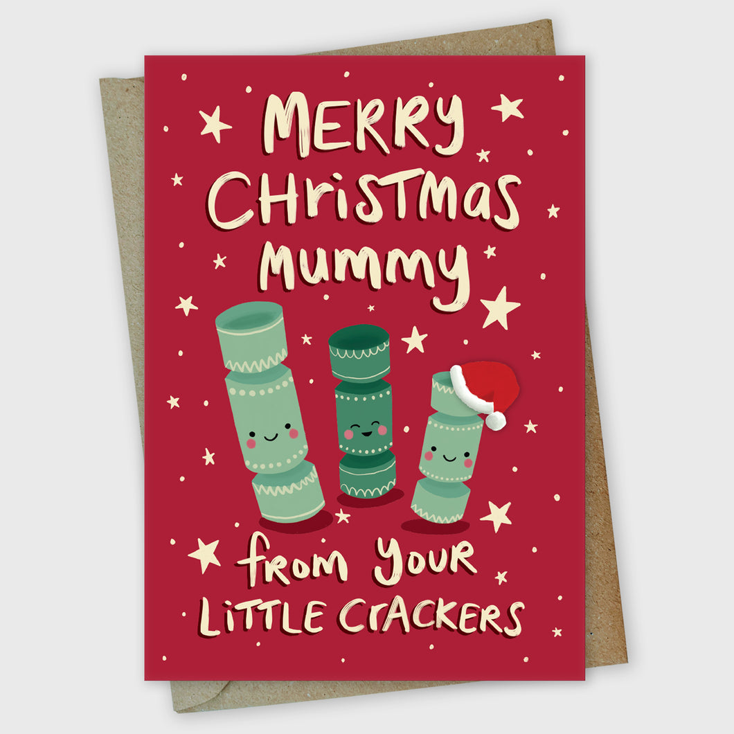 Merry Christmas Mummy From your Little Crackers Card