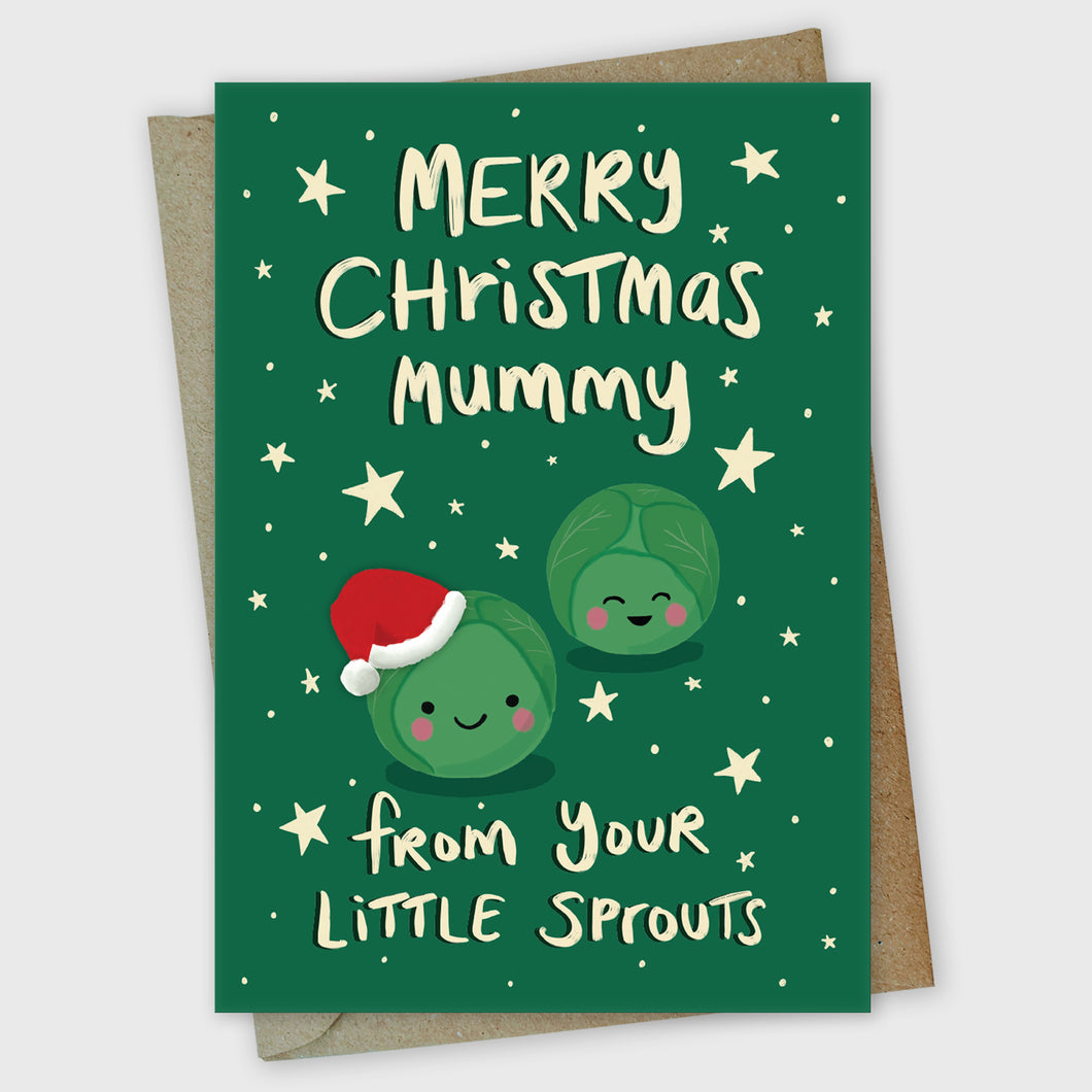 Merry Christmas Mummy From your Little Sprouts Card