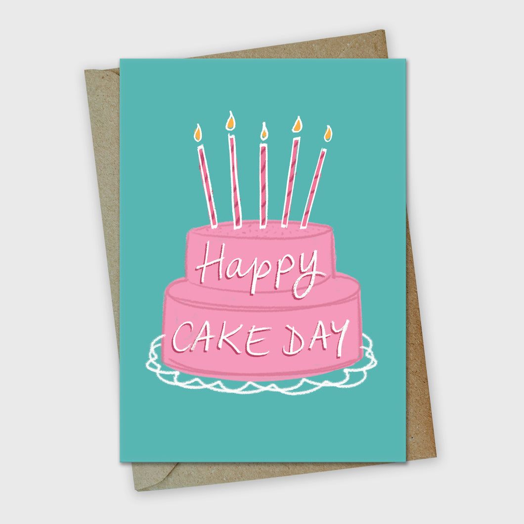 Happy Cake Day Birthday Greetings Card