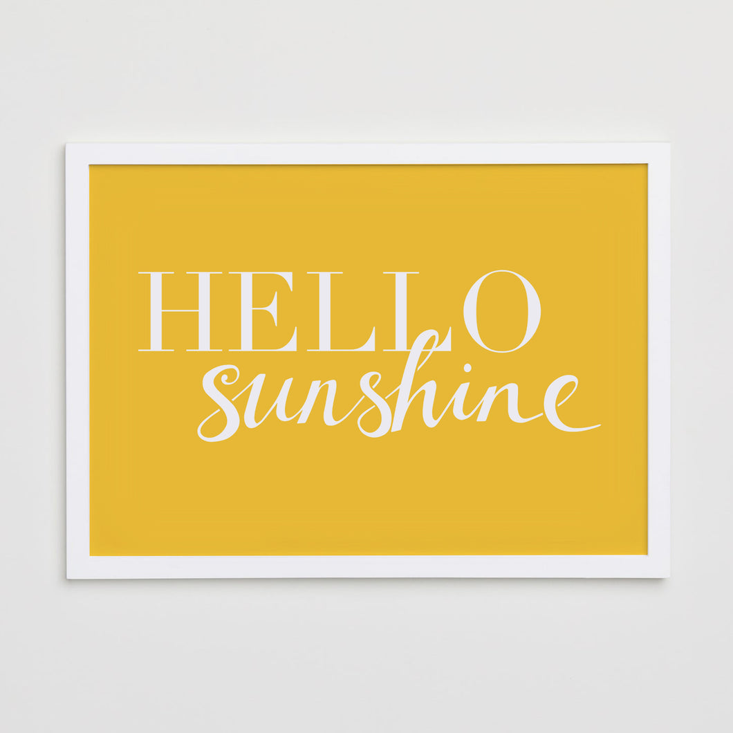 Hello Sunshine Print - Yellow