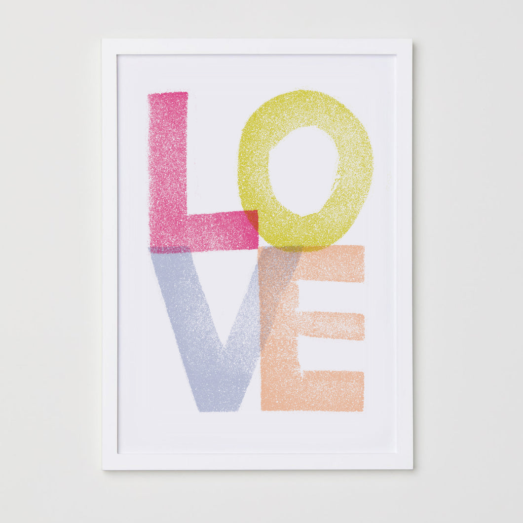 LOVE Print - Rainbow