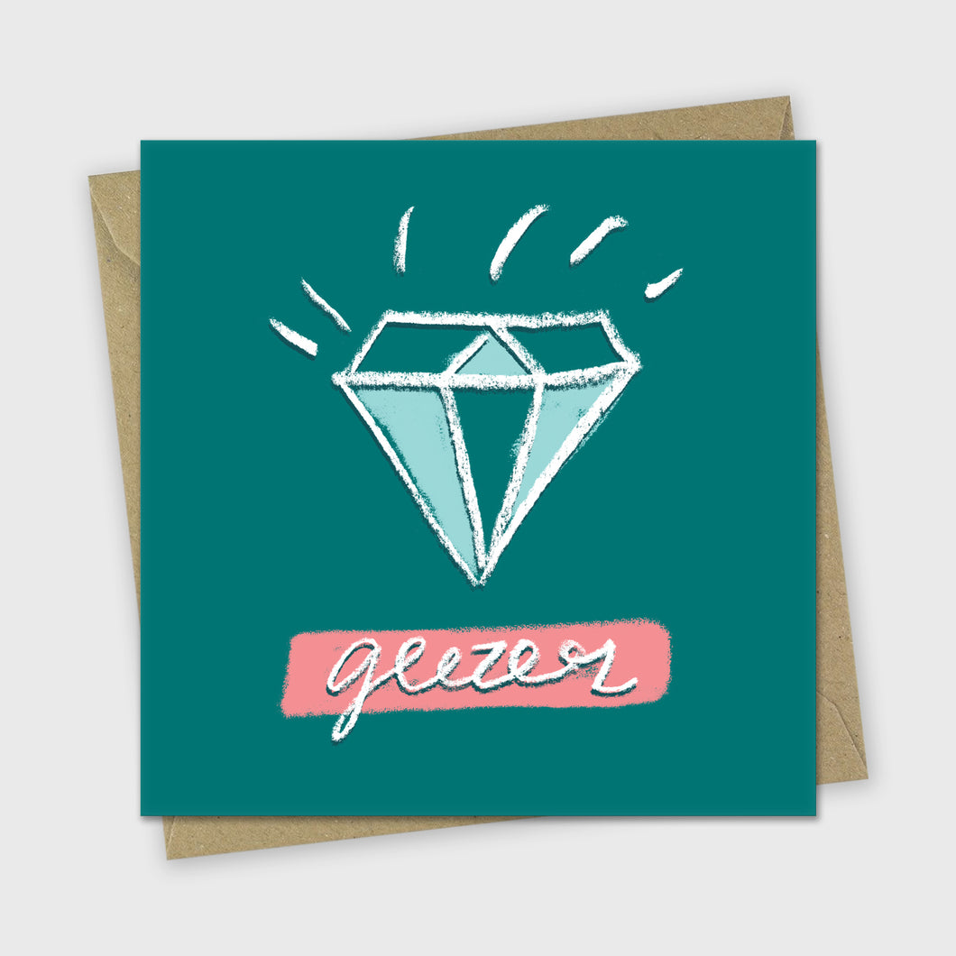 Diamond Geezer Greetings Card