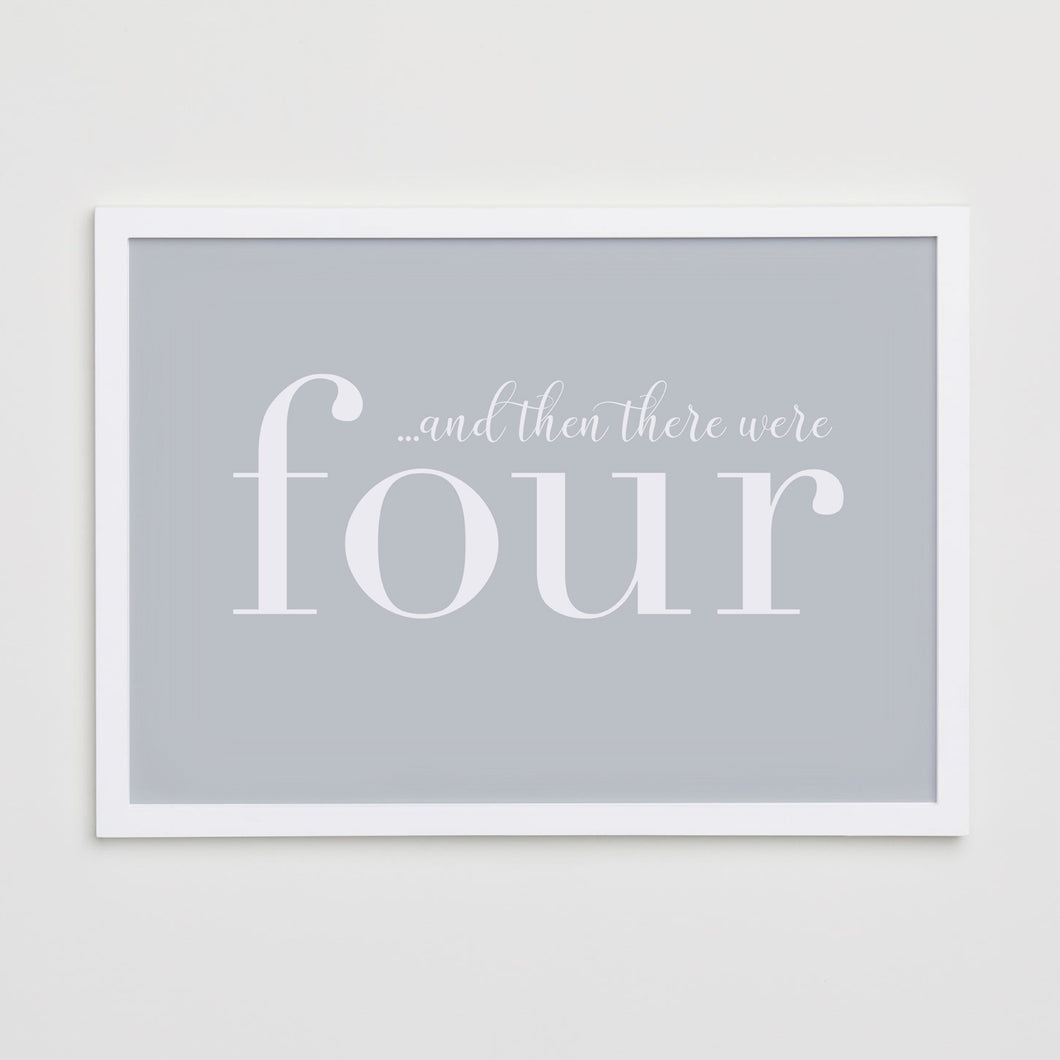 And then there were four 4... Print
