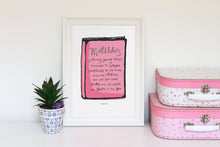 Load image into Gallery viewer, Matilda&#39;s Strong Young Mind Book Print - Pink
